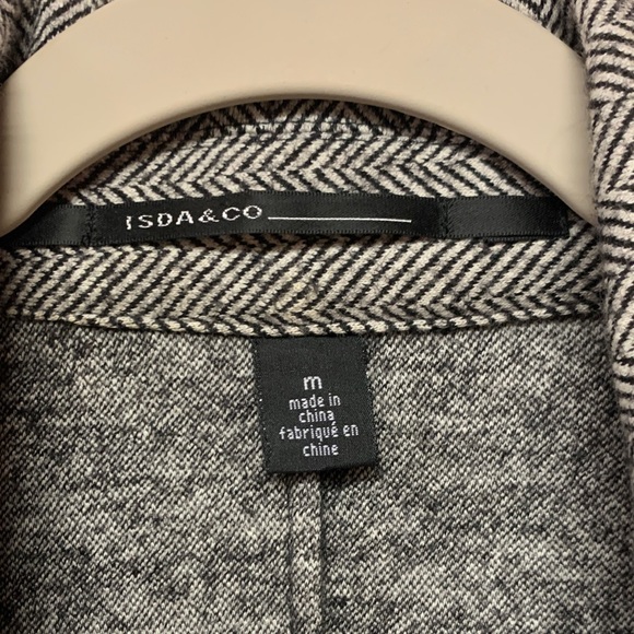 Gray Patterned Women's Trench Coat - Picture 2 of 12